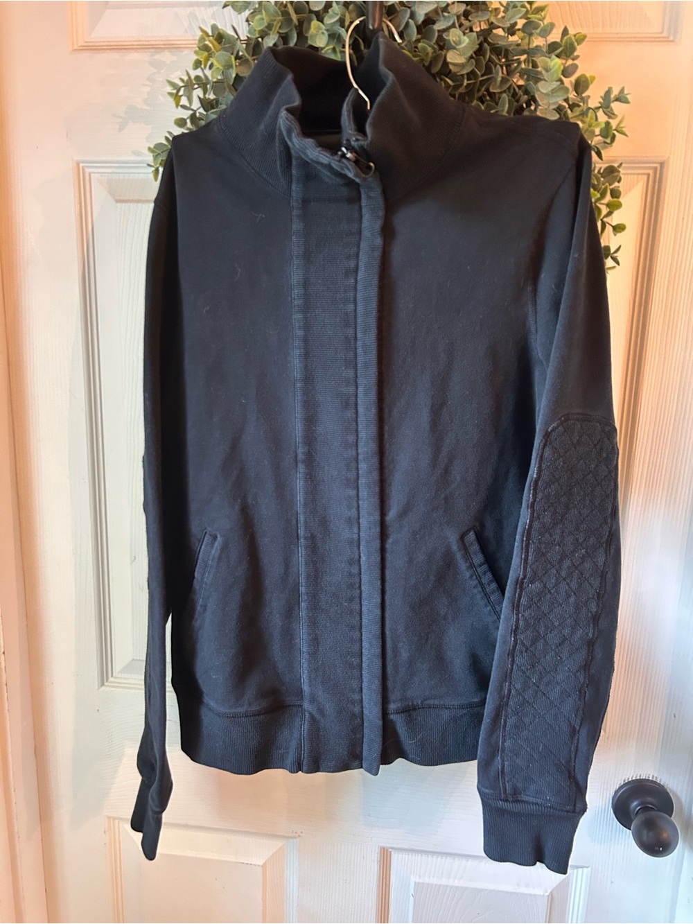 lululemon athletica Black Lightweight Quilted-Elbow Jacket